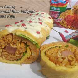 SUS GULUNG SAMBAL RICA INDOMIE dengan SAUS KEJU